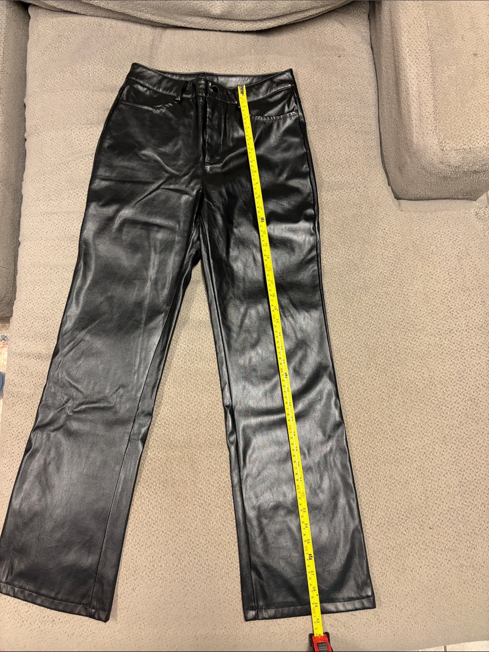 SHEIN Black Faux Leather Pants - Picture 6 of 6